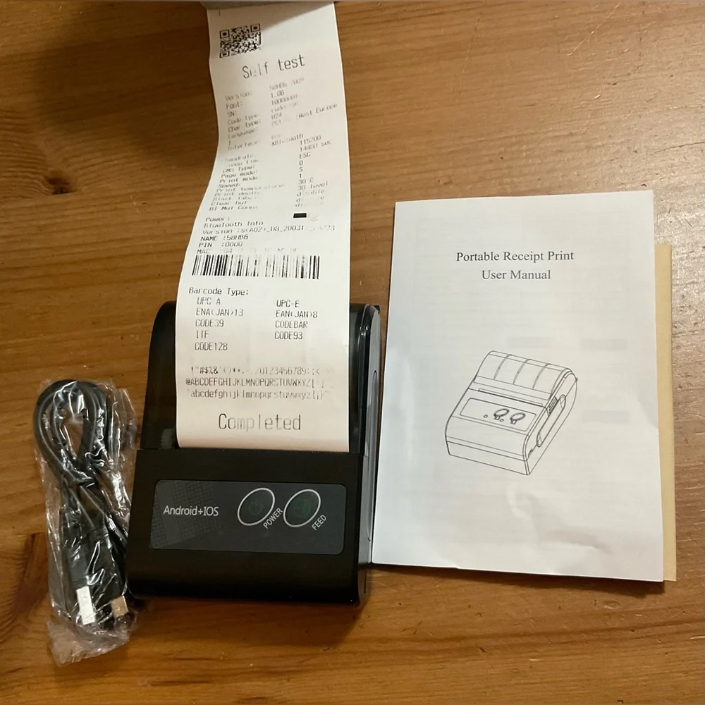 Android: portable receipt printer.